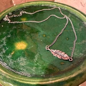 Sleeping with sirens feather necklace